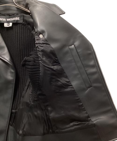 JUNYA WATANABE（ジュンヤワタナベ）JUNYA WATANABE (ジュンヤワタナベ) ニットインサートジャケット ブラック サイズ:Mの古着・服飾アイテム