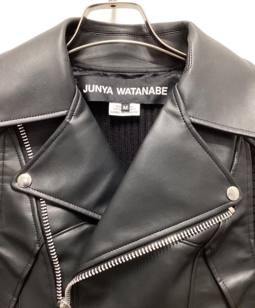JUNYA WATANABE（ジュンヤワタナベ）JUNYA WATANABE (ジュンヤワタナベ) ニットインサートジャケット ブラック サイズ:Mの古着・服飾アイテム
