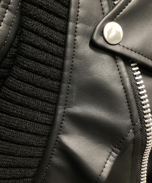JUNYA WATANABE（ジュンヤワタナベ）JUNYA WATANABE (ジュンヤワタナベ) ニットインサートジャケット ブラック サイズ:Mの古着・服飾アイテム