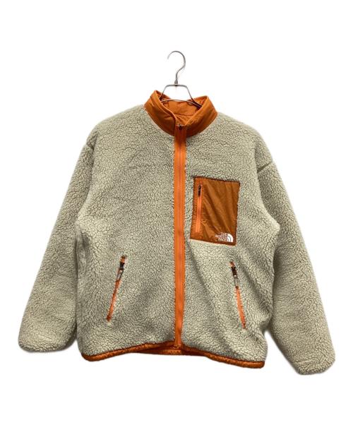 THE NORTH FACE（ザ ノース フェイス）THE NORTH FACE (ザ ノース フェイス) リバーシブルエクストリームパイルカーディ ベージュ×オレンジ サイズ:Ｌの古着・服飾アイテム