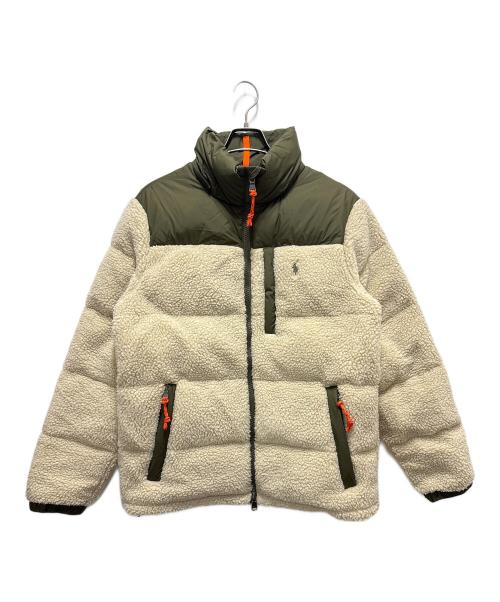 POLO RALPH LAUREN（ポロ・ラルフローレン）POLO RALPH LAUREN (ポロ・ラルフローレン) Hybrid Pile Down Jacket オリーフ×ベージュ サイズ:Ｍの古着・服飾アイテム