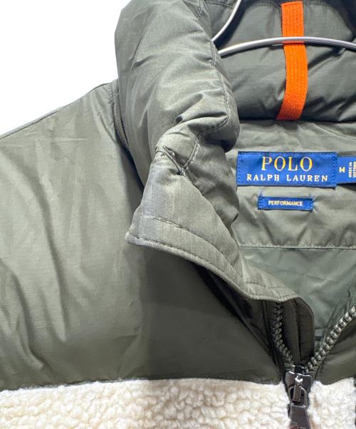 POLO RALPH LAUREN（ポロ・ラルフローレン）POLO RALPH LAUREN (ポロ・ラルフローレン) Hybrid Pile Down Jacket オリーフ×ベージュ サイズ:Ｍの古着・服飾アイテム