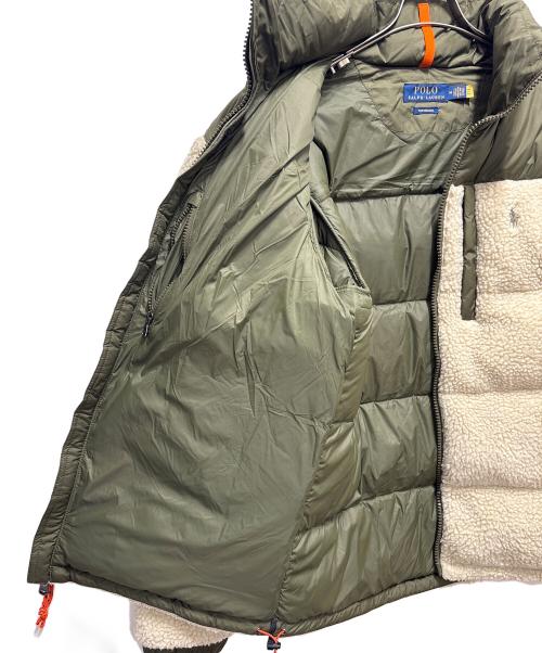 POLO RALPH LAUREN（ポロ・ラルフローレン）POLO RALPH LAUREN (ポロ・ラルフローレン) Hybrid Pile Down Jacket オリーフ×ベージュ サイズ:Ｍの古着・服飾アイテム