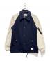 COACH（コーチ）の古着「Leather And Wool Varsity Jacket」｜ホワイト×ネイビー