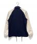 COACH (コーチ) Leather And Wool Varsity Jacket ホワイト×ネイビー サイズ:M：15000円
