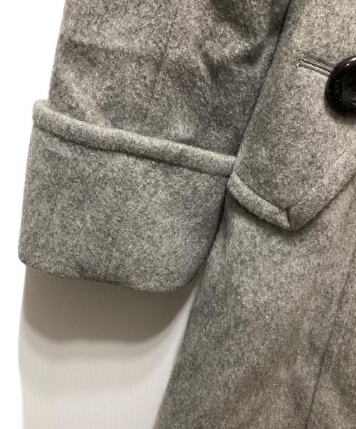 BURBERRY BLUE LABEL（バーバリー ブルー レーベル）BURBERRY BLUE LABEL (バーバリー ブルー レーベル) メルトンコート グレー サイズ:38の古着・服飾アイテム