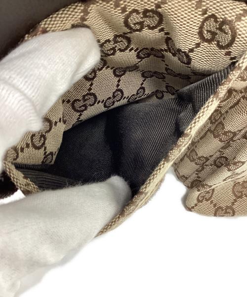 GUCCI（グッチ）GUCCI (グッチ) GGキャンバスボディーバッグ ブラウンの古着・服飾アイテム