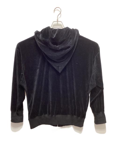 Vivienne Westwood man（ヴィヴィアン ウェストウッド マン）Vivienne Westwood man (ヴィヴィアン ウェストウッド マン) ベロアジップパーカー ブラック サイズ:44の古着・服飾アイテム