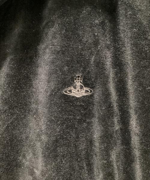 Vivienne Westwood man（ヴィヴィアン ウェストウッド マン）Vivienne Westwood man (ヴィヴィアン ウェストウッド マン) ベロアジップパーカー ブラック サイズ:44の古着・服飾アイテム