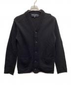 COMME des GARCONS HOMMEコムデギャルソン オム）の古着「Vネックカーディガン」｜ブラック