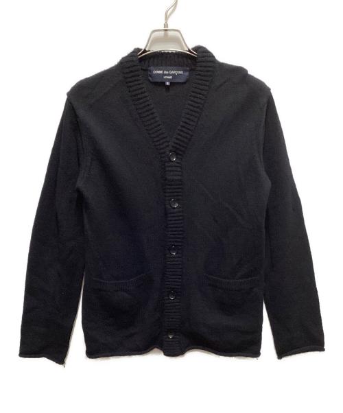 COMME des GARCONS HOMME（コムデギャルソン オム）COMME des GARCONS HOMME (コムデギャルソン オム) Vネックカーディガン ブラック サイズ:Sの古着・服飾アイテム