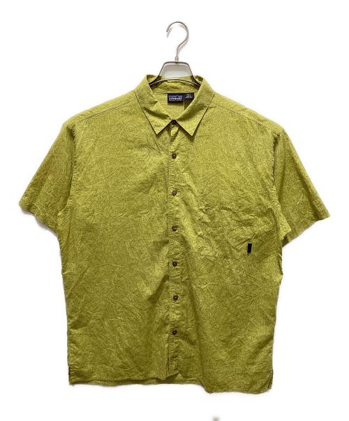 Patagonia（パタゴニア）Patagonia (パタゴニア) 90`s総柄半袖シャツ イエロー サイズ:Ｌの古着・服飾アイテム