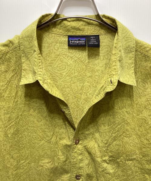 Patagonia（パタゴニア）Patagonia (パタゴニア) 90`s総柄半袖シャツ イエロー サイズ:Ｌの古着・服飾アイテム