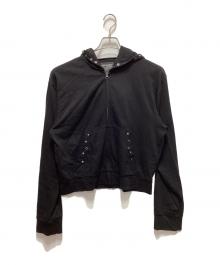 VACANT Archive（ベイカントアーカイブ）の古着「CAPPY STUD HOODIE ZIP-UP」｜ブラック