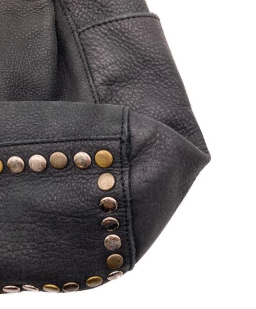 TRES（トレ）TRES (トレ) スタッズ レザートートバッグ ブラックの古着・服飾アイテム