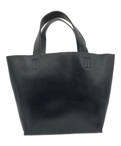 無印良品（ムジルシリョウヒン）無印良品 (ムジルシリョウヒン) ヌメ革 ミニトートバッグ ブラックの古着・服飾アイテム