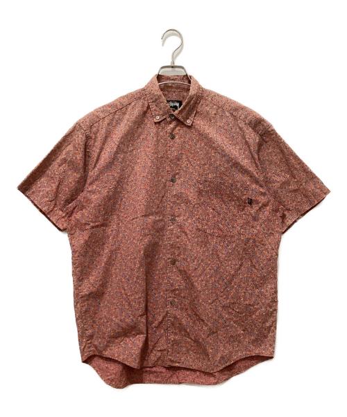 stussy（ステューシー）stussy (ステューシー) 総柄シャツ ブラウン サイズ:Sの古着・服飾アイテム
