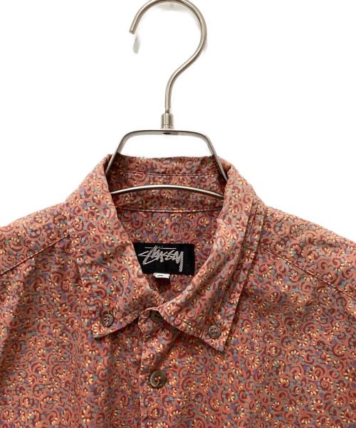 stussy（ステューシー）stussy (ステューシー) 総柄シャツ ブラウン サイズ:Sの古着・服飾アイテム
