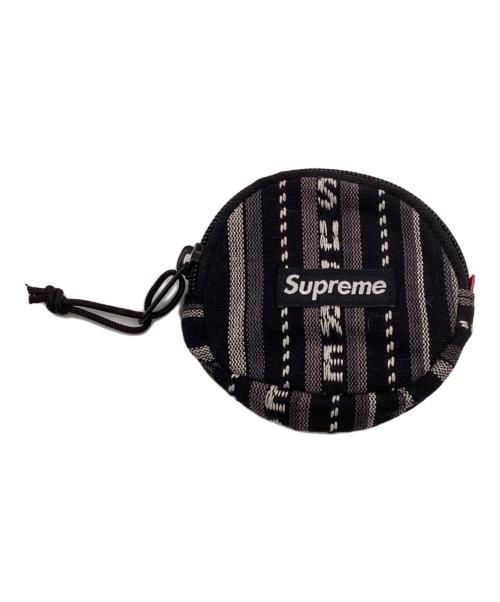 SUPREME（シュプリーム）Supreme (シュプリーム) ウーヴンストライプコインポーチ グレーの古着・服飾アイテム