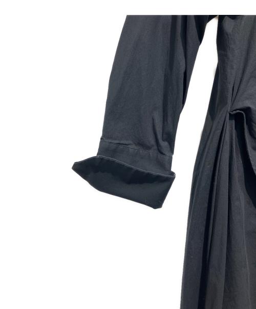 ENFOLD（エンフォルド）ENFOLD (エンフォルド) レイヤードシャツワンピース ブラック サイズ:36の古着・服飾アイテム