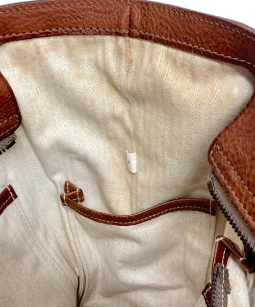 genten（ゲンテン）genten (ゲンテン) レザートートバッグ ブラウンの古着・服飾アイテム