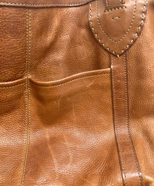 genten（ゲンテン）genten (ゲンテン) レザートートバッグ ブラウンの古着・服飾アイテム