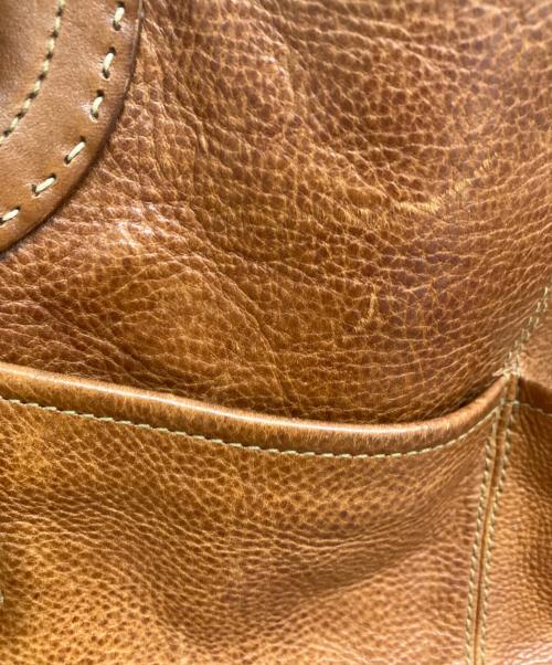 genten（ゲンテン）genten (ゲンテン) レザートートバッグ ブラウンの古着・服飾アイテム