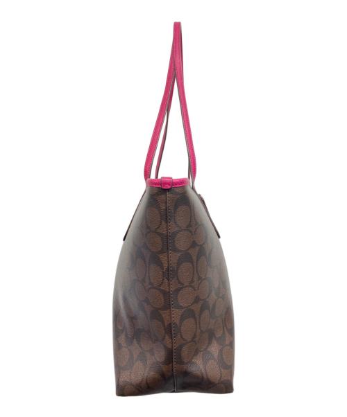 COACH（コーチ）COACH (コーチ) シグネチャートートバッグ ブラウンの古着・服飾アイテム