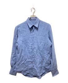 BOURRIENNE（ブリエンヌ）の古着「リネンシャツ」｜ブルー