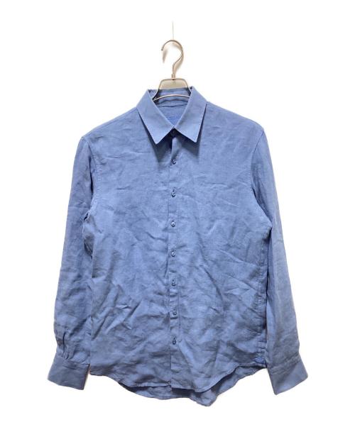 BOURRIENNE（ブリエンヌ）BOURRIENNE (ブリエンヌ) リネンシャツ ブルー サイズ:40の古着・服飾アイテム