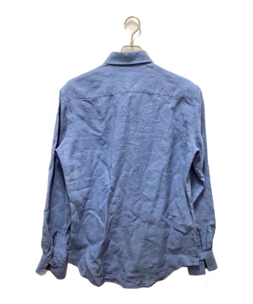 BOURRIENNE（ブリエンヌ）BOURRIENNE (ブリエンヌ) リネンシャツ ブルー サイズ:40の古着・服飾アイテム