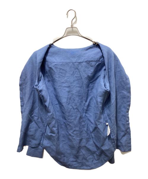 BOURRIENNE（ブリエンヌ）BOURRIENNE (ブリエンヌ) リネンシャツ ブルー サイズ:40の古着・服飾アイテム