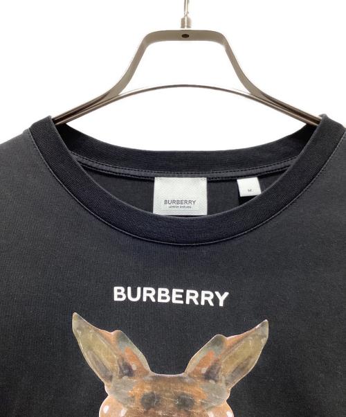 BURBERRY（バーバリー）BURBERRY (バーバリー) カレイドスコープロゴTシャツ ブラック サイズ:Mの古着・服飾アイテム
