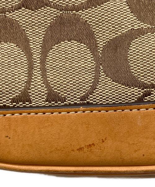 COACH（コーチ）COACH (コーチ) シグネチャー デミポーチ ブラウンの古着・服飾アイテム