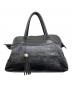 FURLA（フルラ）の古着「クロコ型押しトートバッグ」｜ブラック