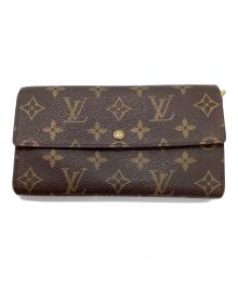 LOUIS VUITTON（ルイ ヴィトン）の古着「長財布」｜ブラウン