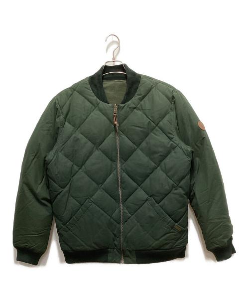 Eddie Bauer（エディーバウアー）Eddie Bauer (エディーバウアー) PENDLETON (ペンドルトン) リバーシブルダウンジャケット グリーン サイズ:不明の古着・服飾アイテム