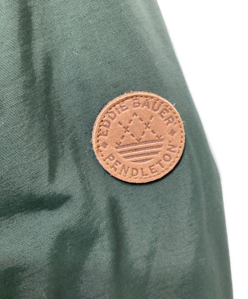 Eddie Bauer（エディーバウアー）Eddie Bauer (エディーバウアー) PENDLETON (ペンドルトン) リバーシブルダウンジャケット グリーン サイズ:不明の古着・服飾アイテム