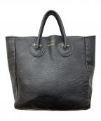 YOUNG & OLSEN The DRYGOODS STOREヤングアンドオルセン ザ ドライグッズストア）の古着「EMBOSSED LEATHER TOTE（エンボスドレザートート）」｜ブラック