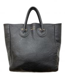 YOUNG & OLSEN The DRYGOODS STORE（ヤングアンドオルセン ザ ドライグッズストア）の古着「EMBOSSED LEATHER TOTE（エンボスドレザートート）」｜ブラック