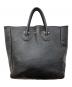 YOUNG & OLSEN The DRYGOODS STORE（ヤングアンドオルセン ザ ドライグッズストア）の古着「EMBOSSED LEATHER TOTE（エンボスドレザートート）」｜ブラック