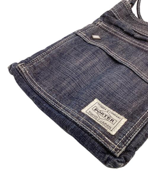 PORTER（ポーター）PORTER (ポーター) オンス スタッズデニムショルダーバッグ インディゴの古着・服飾アイテム