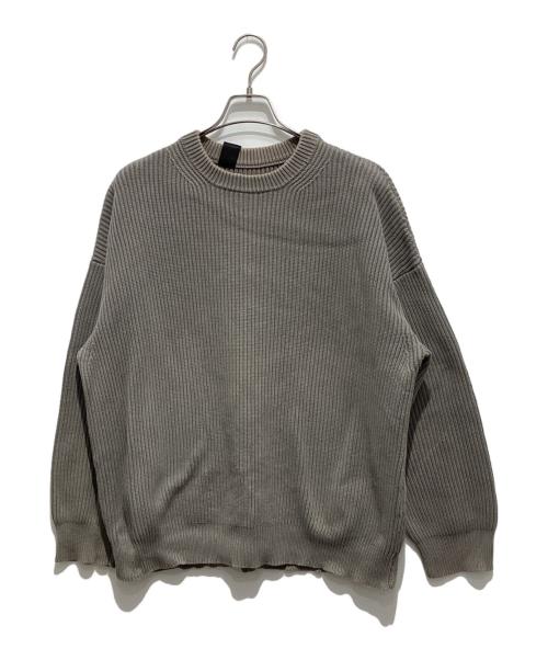 N.HOOLYWOOD（エヌ ハリウッド）N.HOOLYWOOD (エヌ ハリウッド) CREWNECK KNIT グレー サイズ:38の古着・服飾アイテム