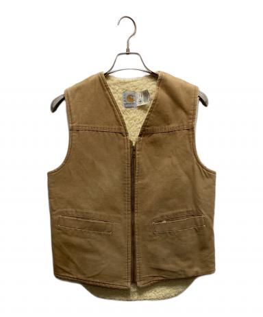 中古・古着通販】CarHartt (カーハート) ダック地ベスト ベージュ