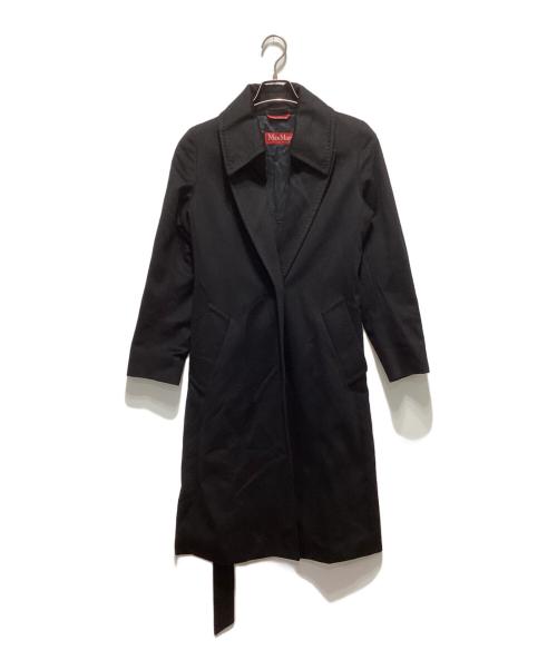 Max Mara Studio（マックスマーラ ストゥディオ）MAX MARA STUDIO (マックスマーラ ストゥディオ) カシミヤコート ブラック サイズ:34の古着・服飾アイテム