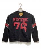 Hysteric Glamourヒステリックグラマー）の古着「HYSTERIC 76 オーバーサイズジャンパー」｜ブラック