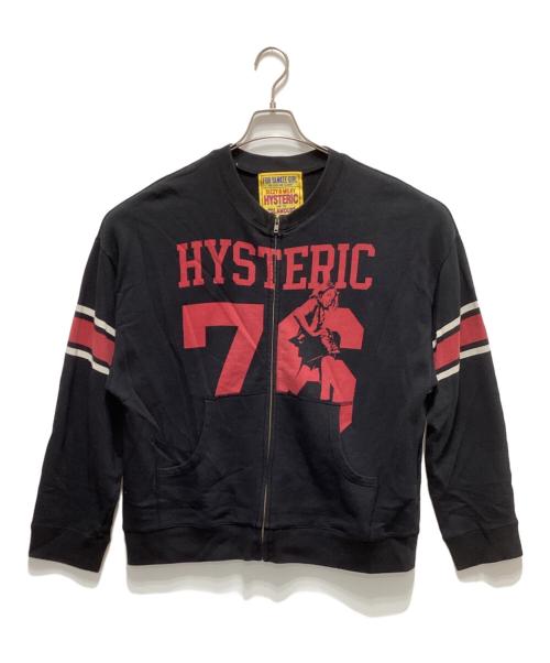 Hysteric Glamour（ヒステリックグラマー）Hysteric Glamour (ヒステリックグラマー) HYSTERIC 76 オーバーサイズジャンパー ブラック サイズ:FREEの古着・服飾アイテム