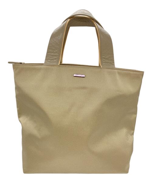 im product（アイムプロダクト）im product (アイムプロダクト) レザーハンドルハンドバッグ ベージュの古着・服飾アイテム