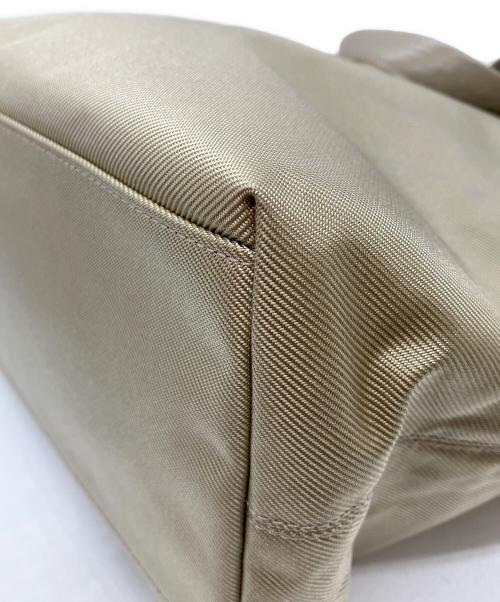 im product（アイムプロダクト）im product (アイムプロダクト) レザーハンドルハンドバッグ ベージュの古着・服飾アイテム