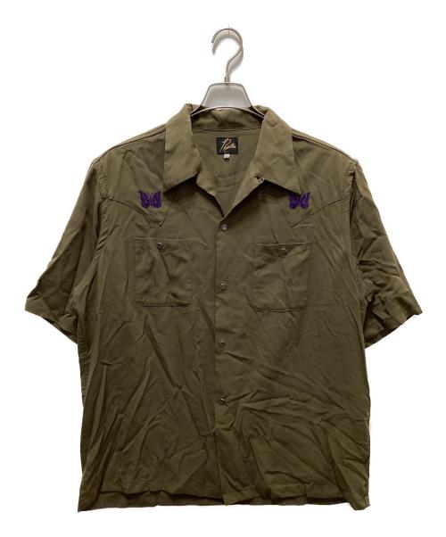 Needles（ニードルズ）Needles (ニードルズ) S/S COWBOY ONE-UP SHIRT カーキ サイズ:ＸＬの古着・服飾アイテム